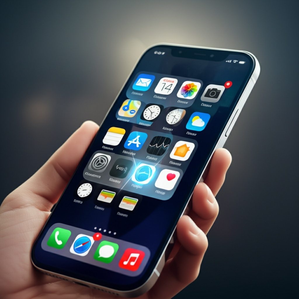 Generate a high-quality, relevant image prompt for an article about: iPhone App Closing: Proven Geni
