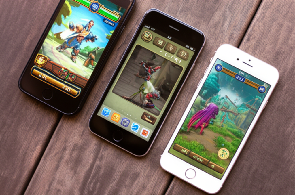 Generate a high-quality, relevant image prompt for an article about: 5 Best iPhone RPG Games: Proven
