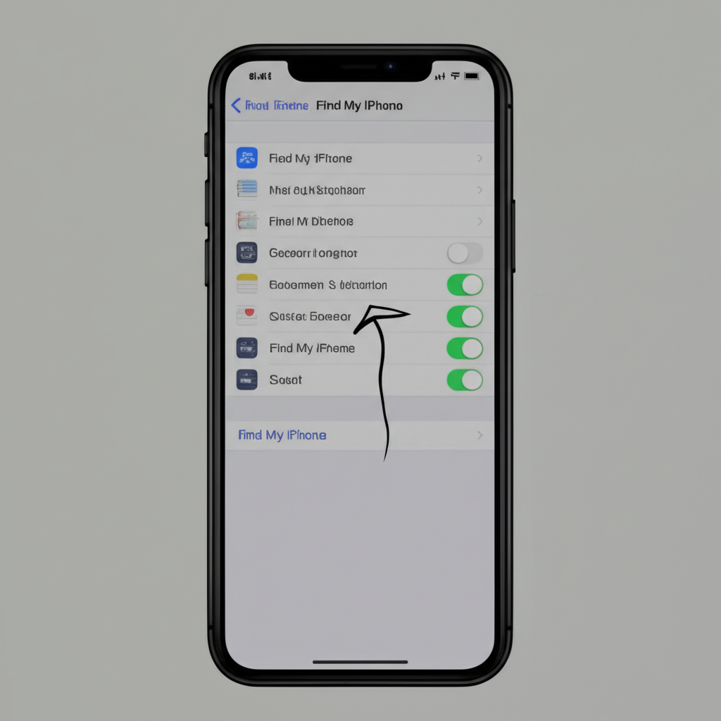 Generate a high-quality, relevant image prompt for an article about: How To Disable Find My iPhone:
