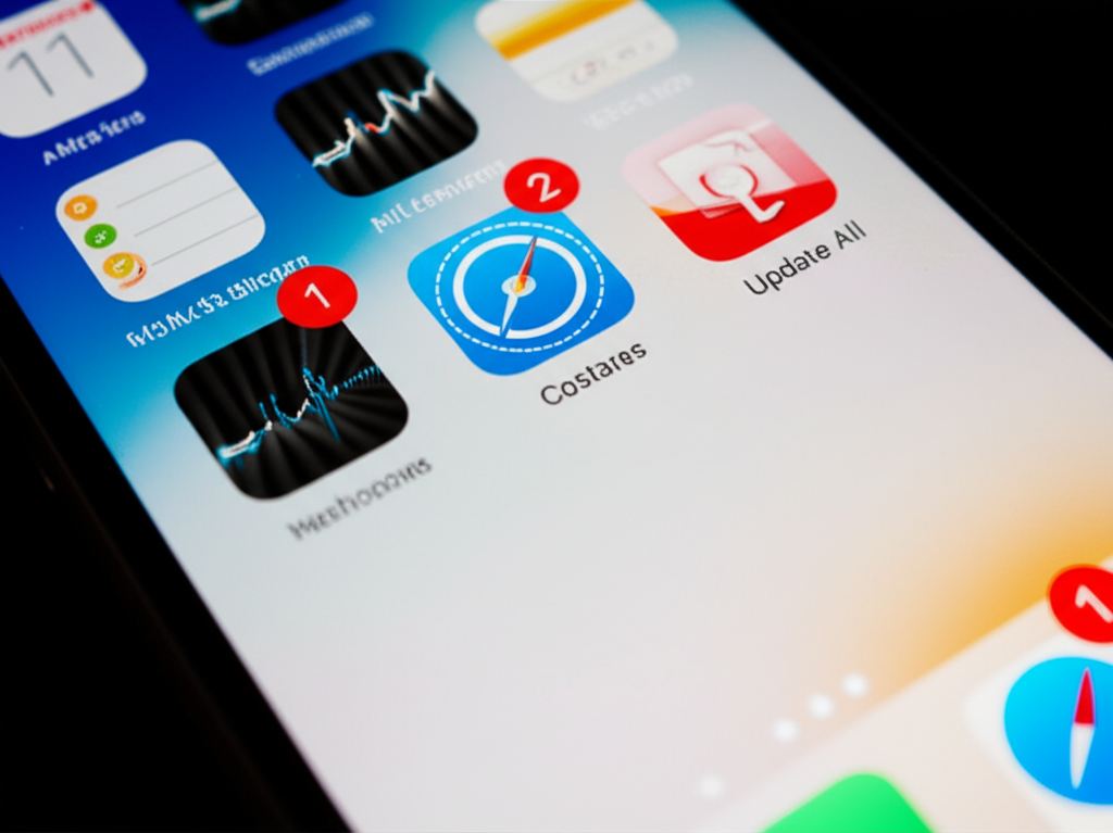 Generate a high-quality, relevant image prompt for an article about: How to Update Apps on iPhone: P