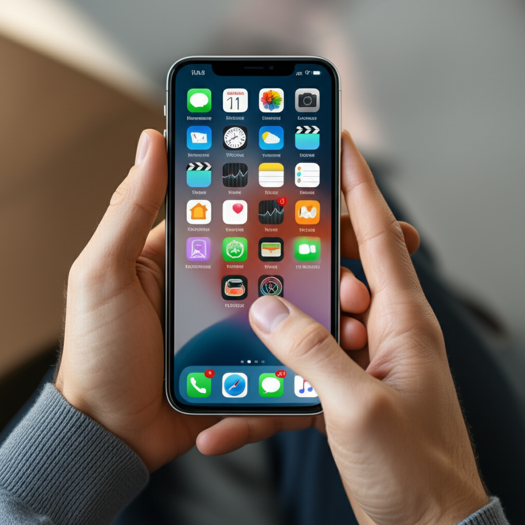 Generate a high-quality, relevant image prompt for an article about: How To Find Hidden Apps On iPho