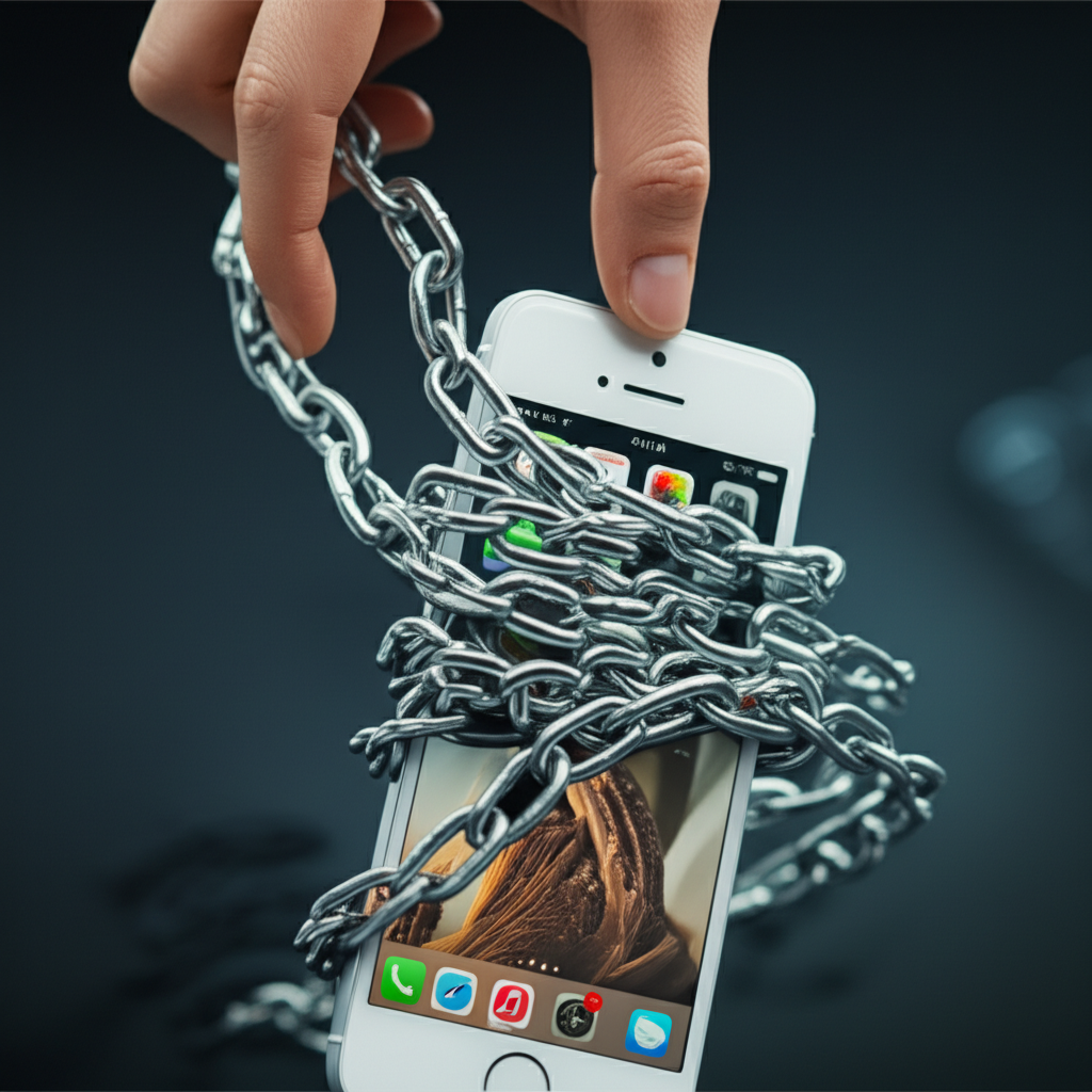 Generate a high-quality, relevant image prompt for an article about: How to Liberate an iPhone: Prov