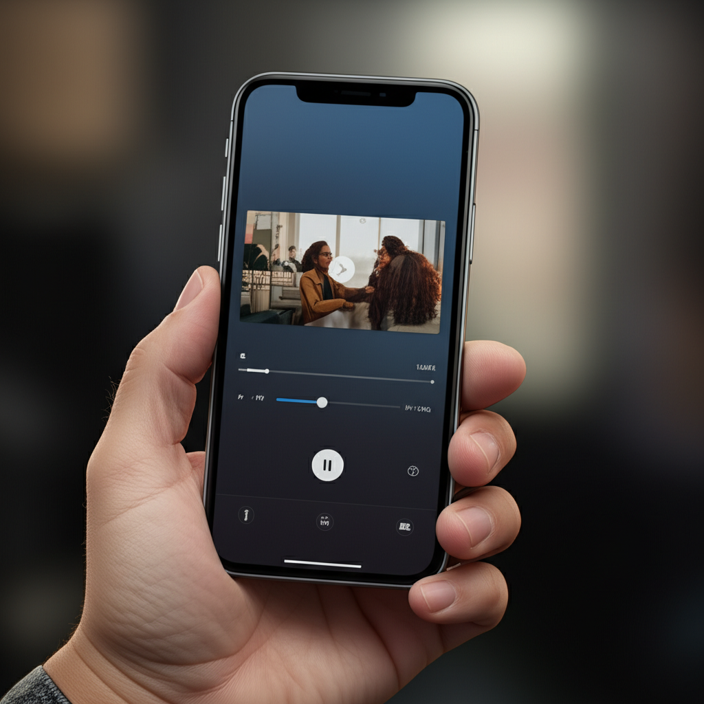 Generate a high-quality, relevant image prompt for an article about: How To Speed Up Video On iPhone