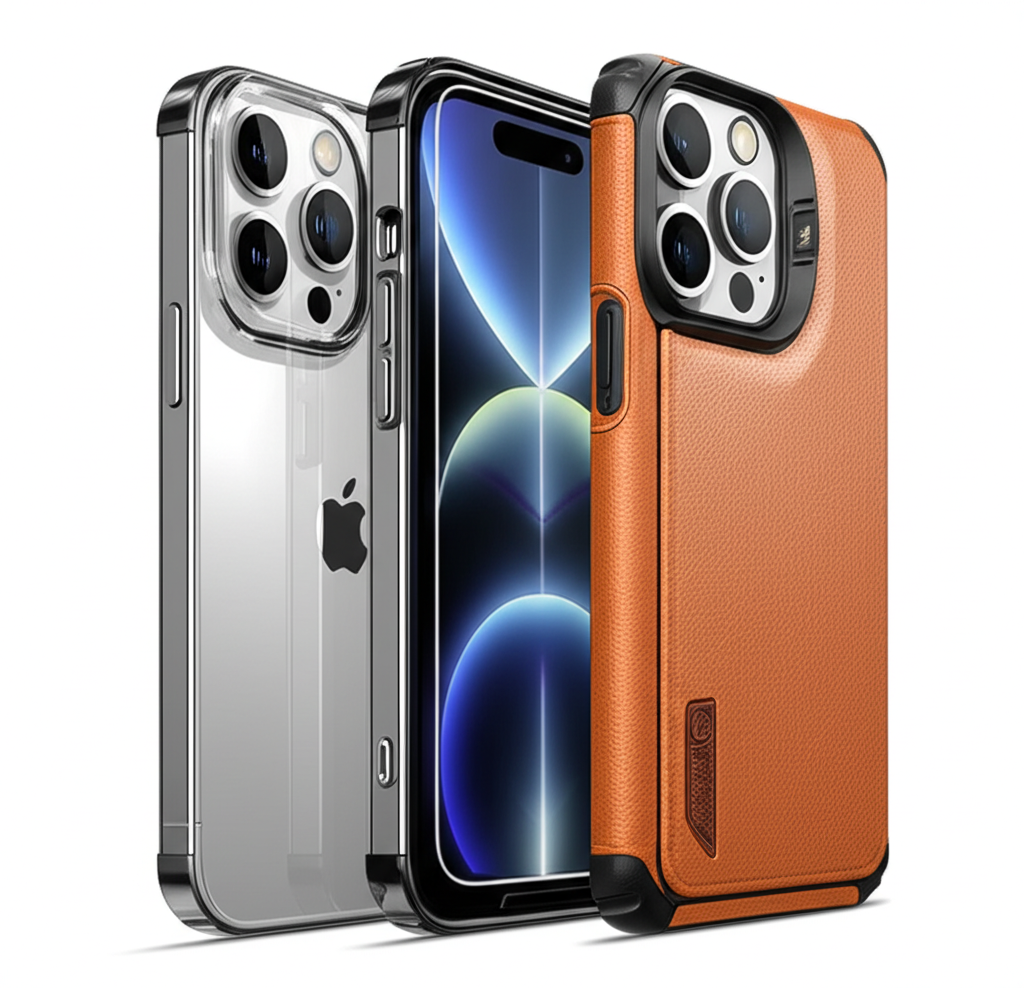 Generate a high-quality, relevant image prompt for an article about: 5 Best Case for iPhone 16 Pro M