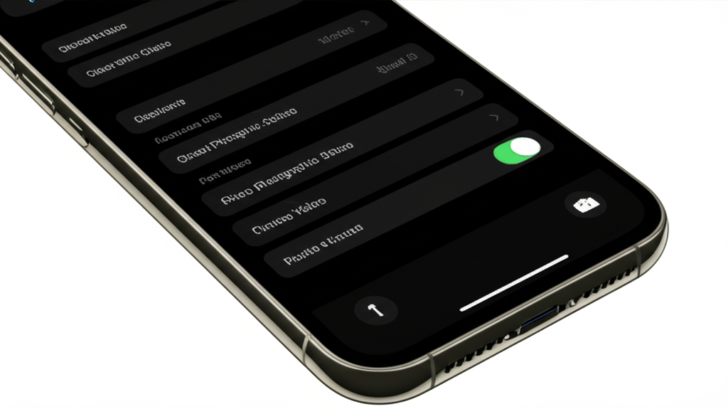 Generate a high-quality, relevant image prompt for an article about: iPhone 14 Camera Settings: Geni