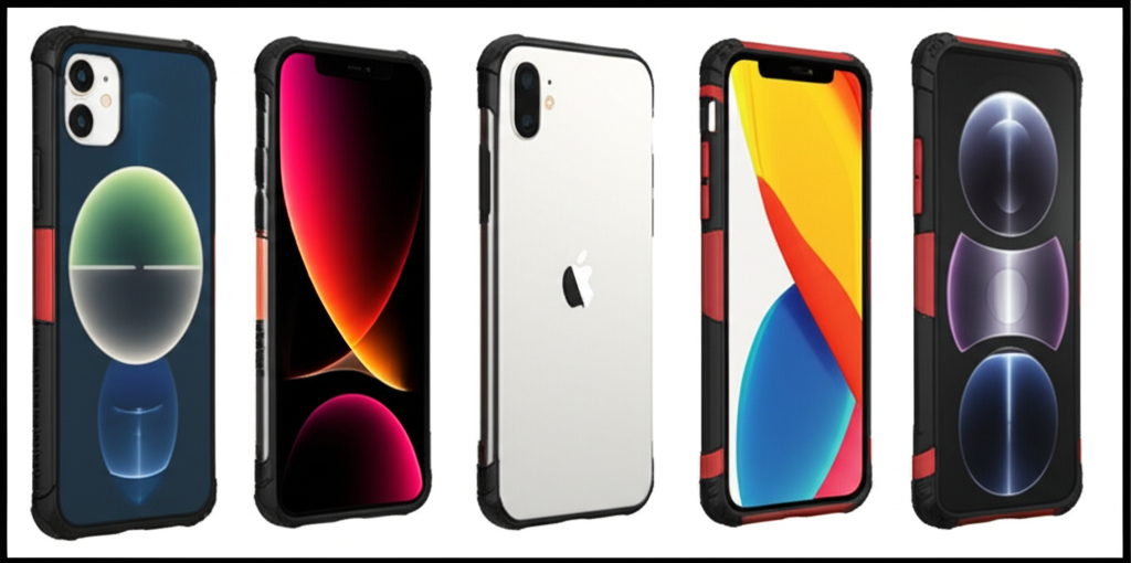 Generate a high-quality, relevant image prompt for an article about: 7 Best iPhone Cases: Proven Pro