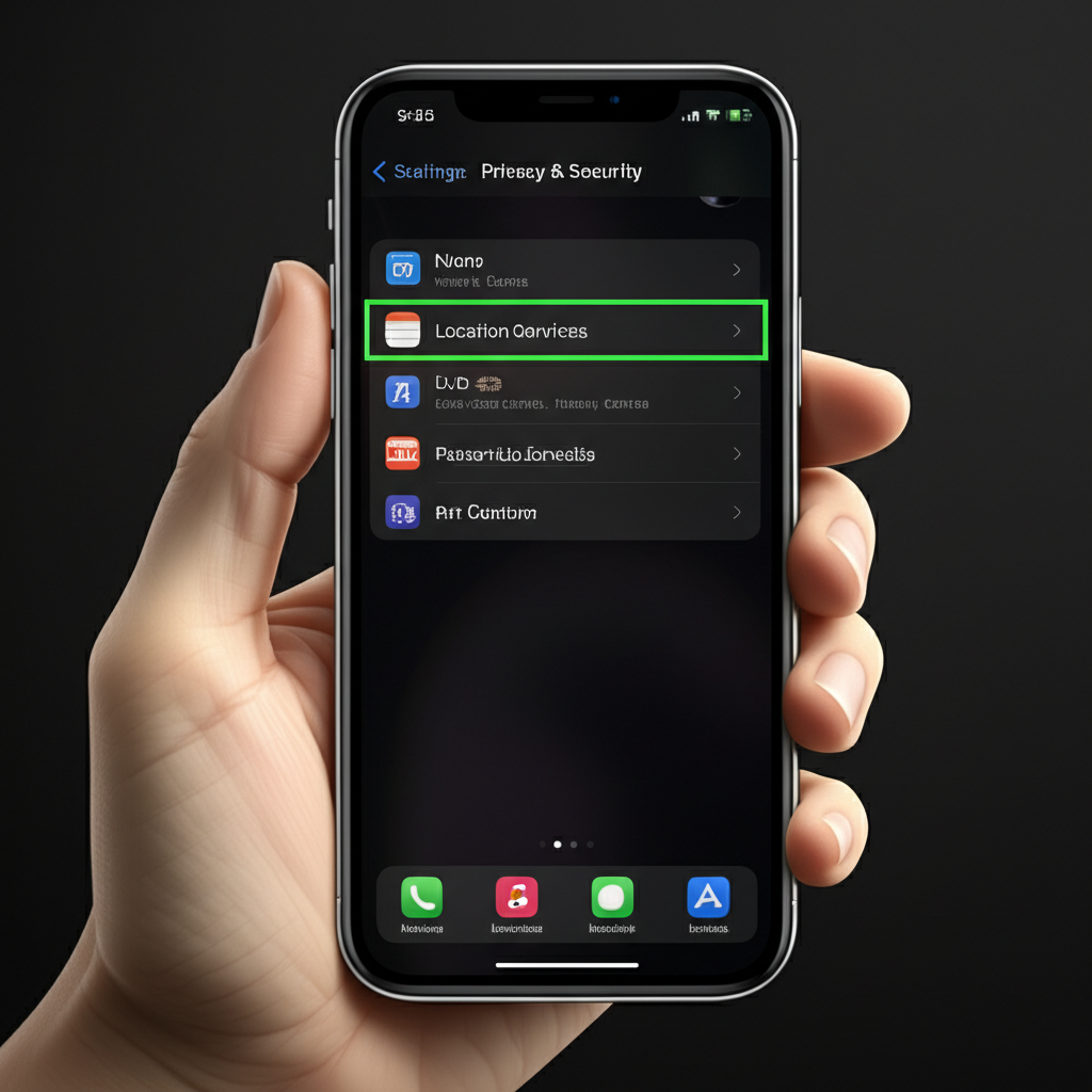 Generate a high-quality, relevant image prompt for an article about: How To Turn On Location On iPho