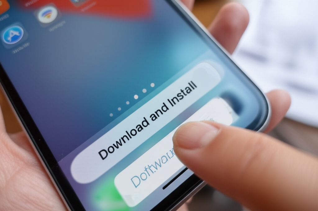 Generate a high-quality, relevant image prompt for an article about: How to Update iPhone: Essential