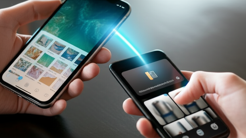 Generate a high-quality, relevant image prompt for an article about: iPhone Photos: Effortless Trans