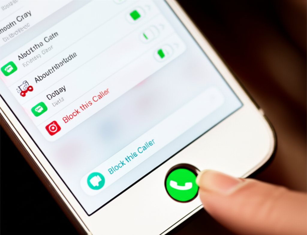 Generate a high-quality, relevant image prompt for an article about: How to Block a Number on iPhone