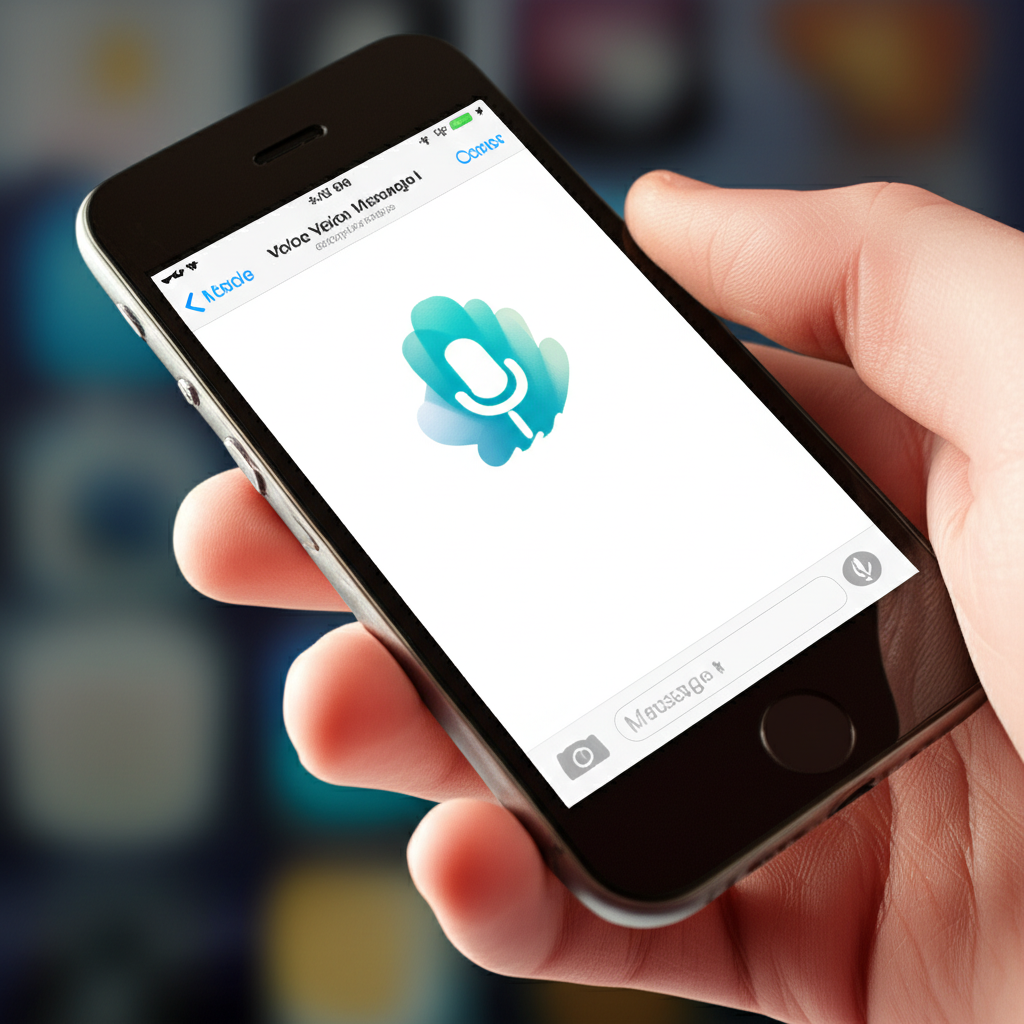 Generate a high-quality, relevant image prompt for an article about: How to Send a Voice Message on