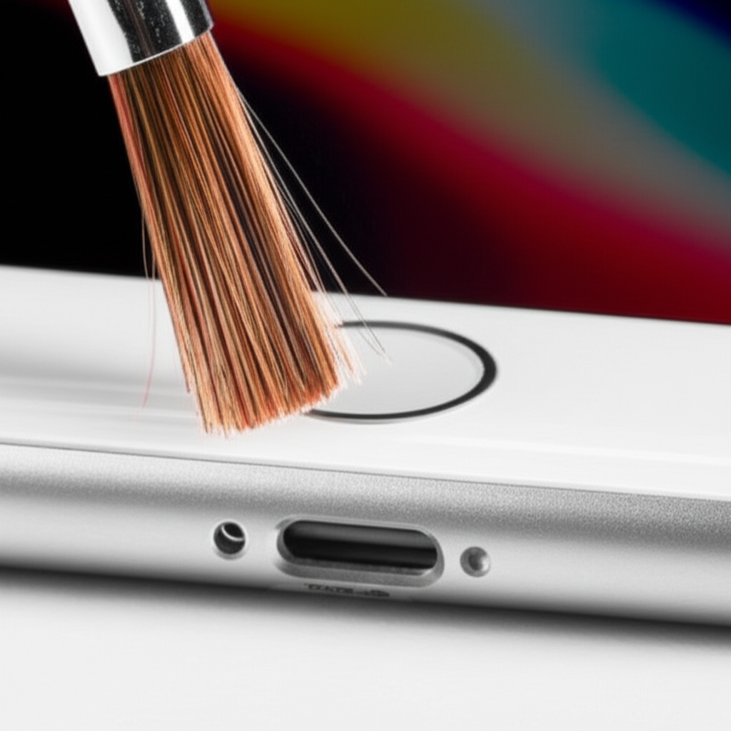 Generate a high-quality, relevant image prompt for an article about: How to Clean iPhone Speaker: Pr