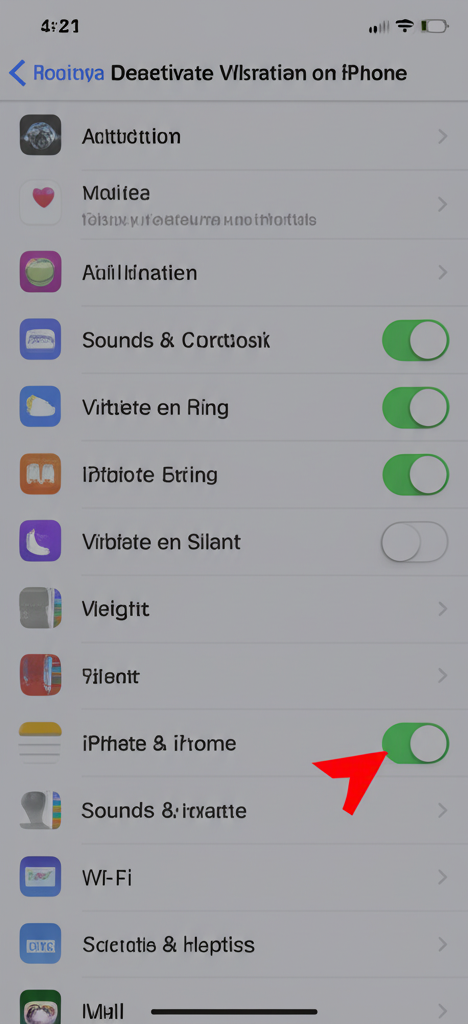 Generate a high-quality, relevant image prompt for an article about: How to Deactivate Vibration on