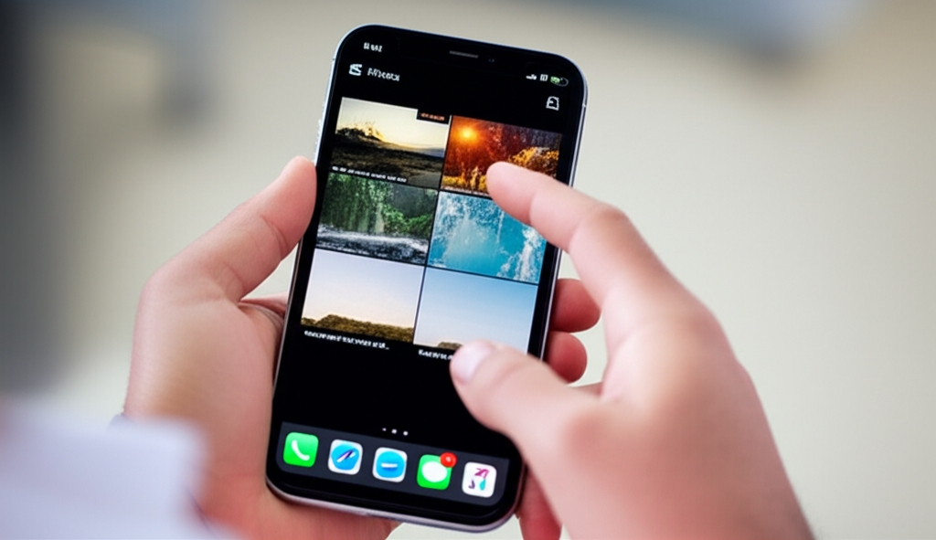 Generate a high-quality, relevant image prompt for an article about: How to Delete Photos on iPhone: