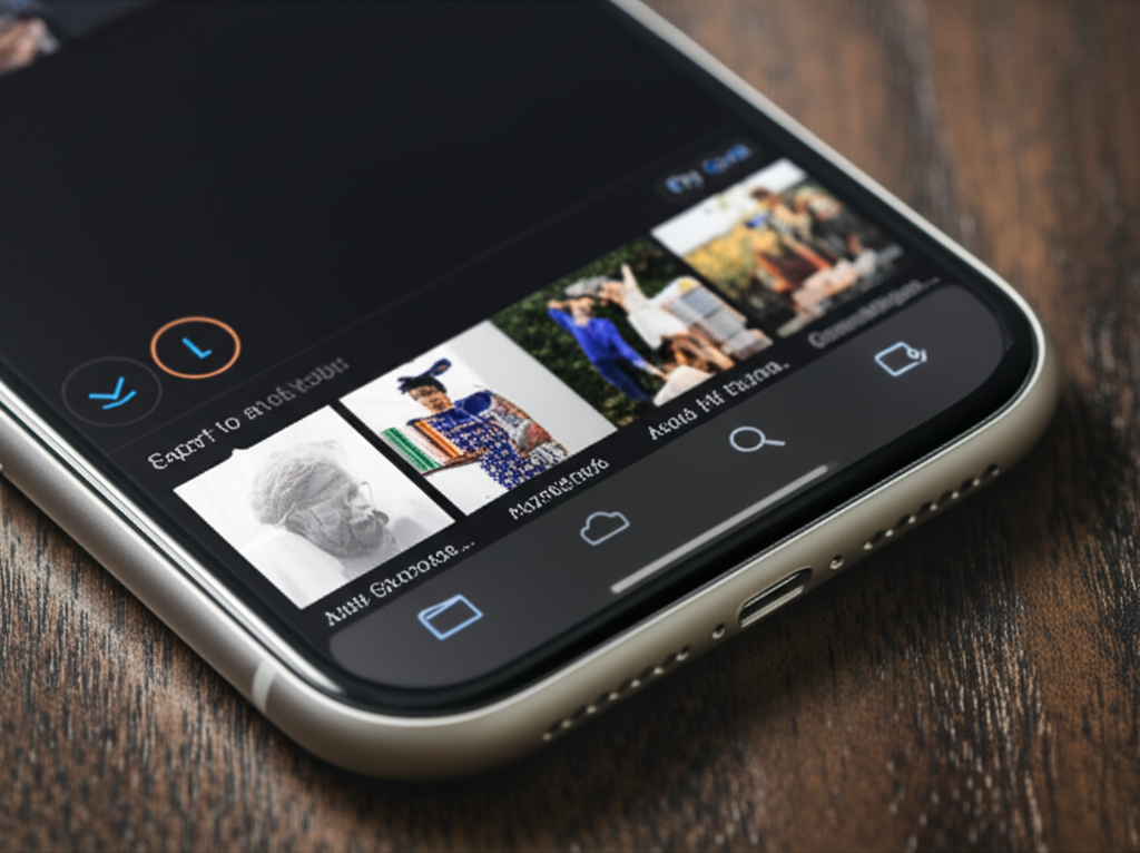 Generate a high-quality, relevant image prompt for an article about: How to Export Photos from iPhon