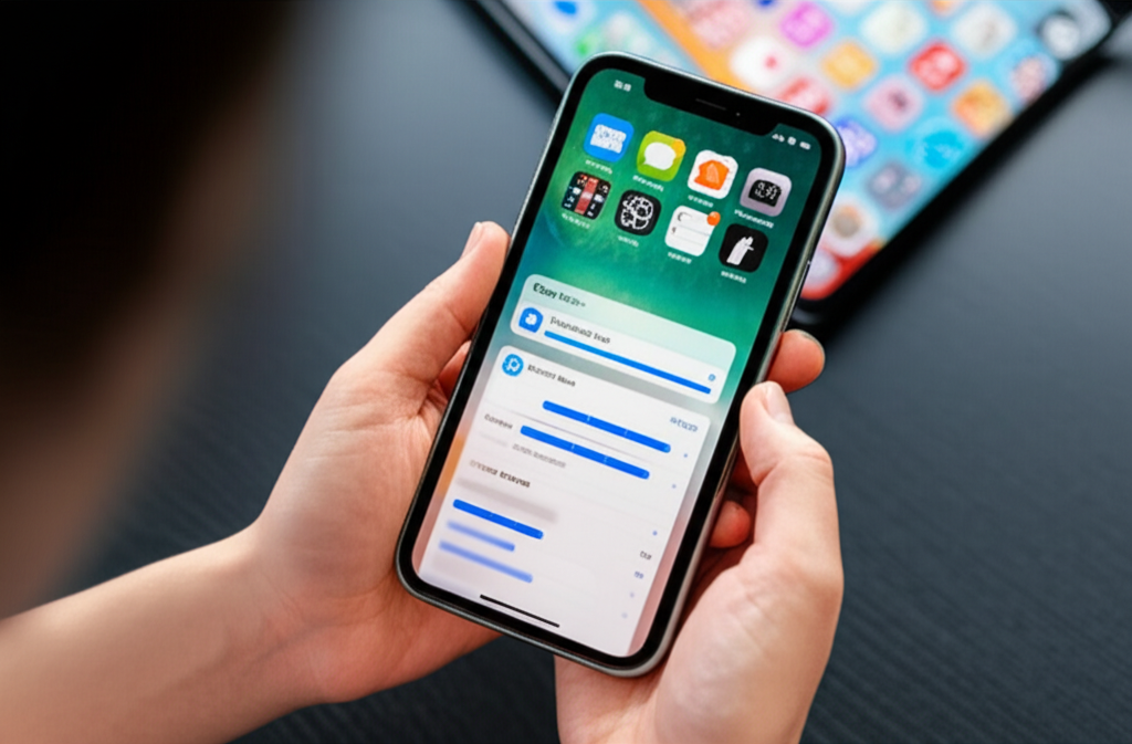 Generate a high-quality, relevant image prompt for an article about: How to Free Up Space on iPhone: